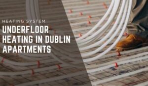White Blue And Black Modern Heating System Installation Outdoor Banner (600 x 350 px)